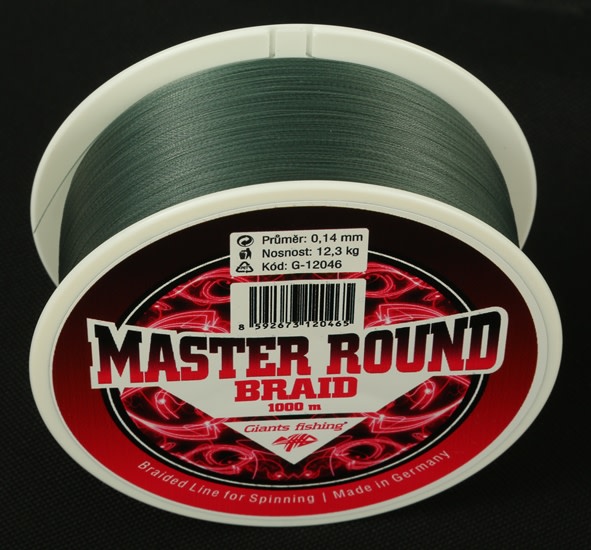 Fonott zsinór Master Round Braid 0,12 mm / 1000m