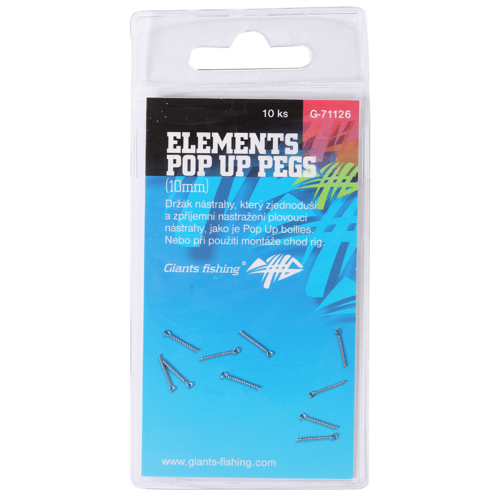 Csalicsavar Elements Pop Up Pegs 10mm, 10db