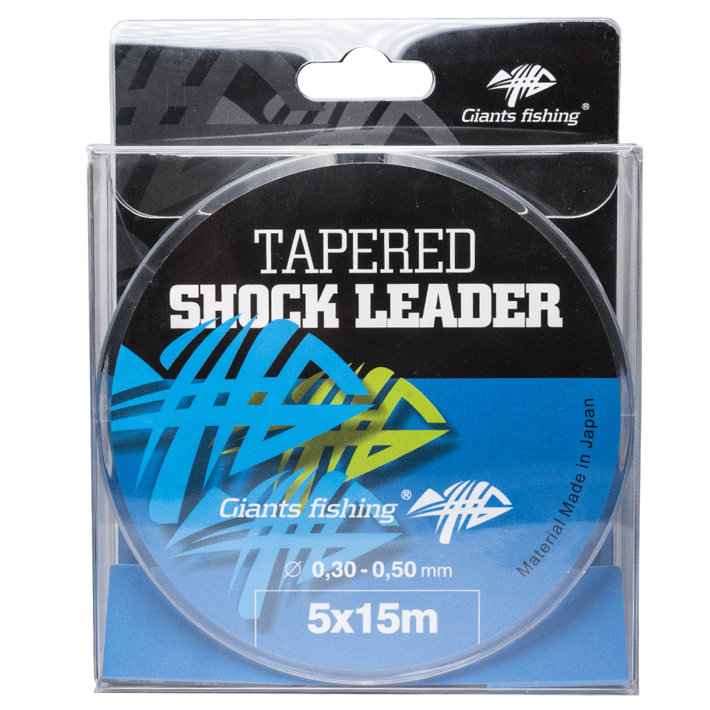 Tapered Shock Leader vastagodó előtét zsinór 5 x 15 m / 0,30 - 0,50 mm