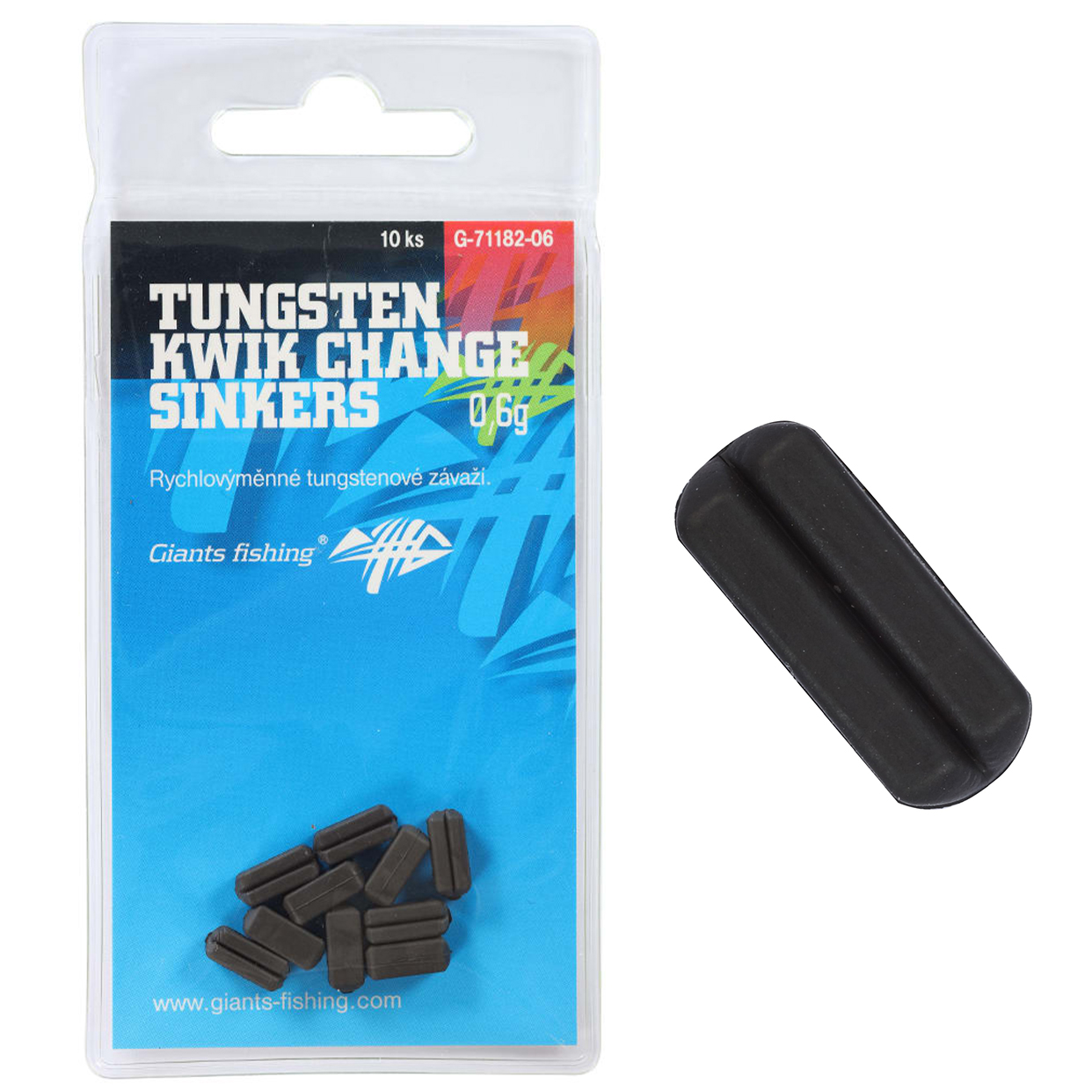 Giants fishing Rychlovýměnná těžítka Tungsten Kwik Change Sinkers 10ks